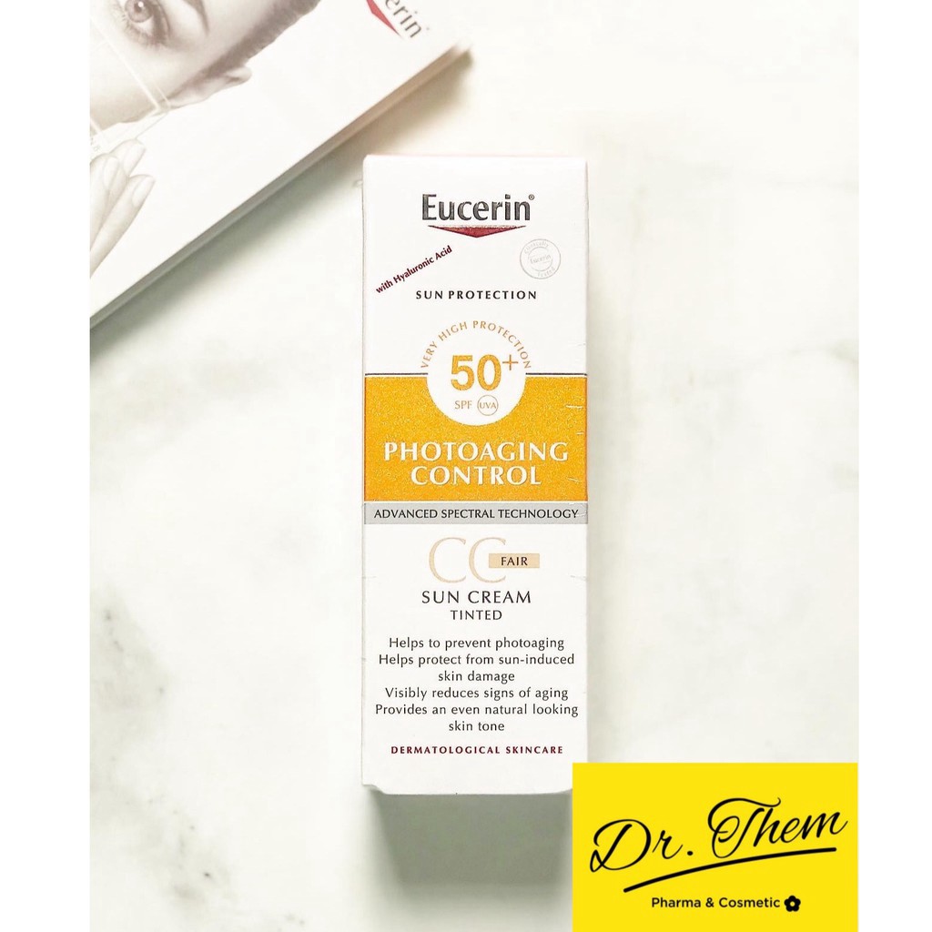 tuan102 ✅[CHÍNH HÃNG] Kem Chống Nắng Eucerin Làm Đều Màu Da Eucerin Sun Cream Face Tinted CC Cream Photoaging Control SP