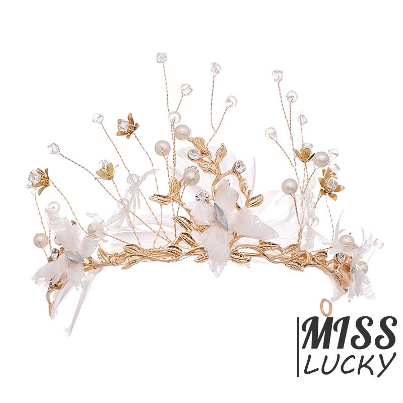 Vương miện cài tóc thời trang thanh lịch dành cho cô dâu