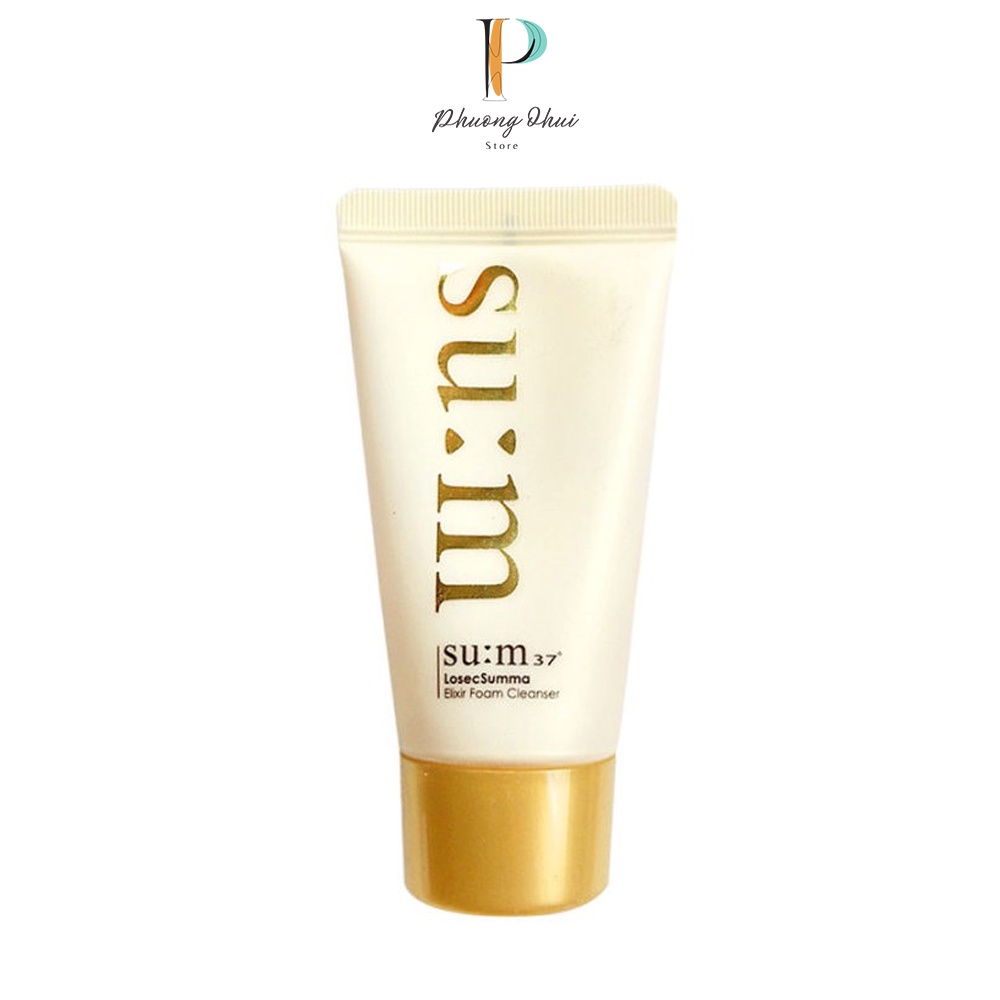 Sữa Rửa Mặt Su:m37 Tái Sinh Tinh Chất Vàng Elixir Foam Cleanser Ngăn Ngừa Mụn, Chống Lão Hóa 60ml