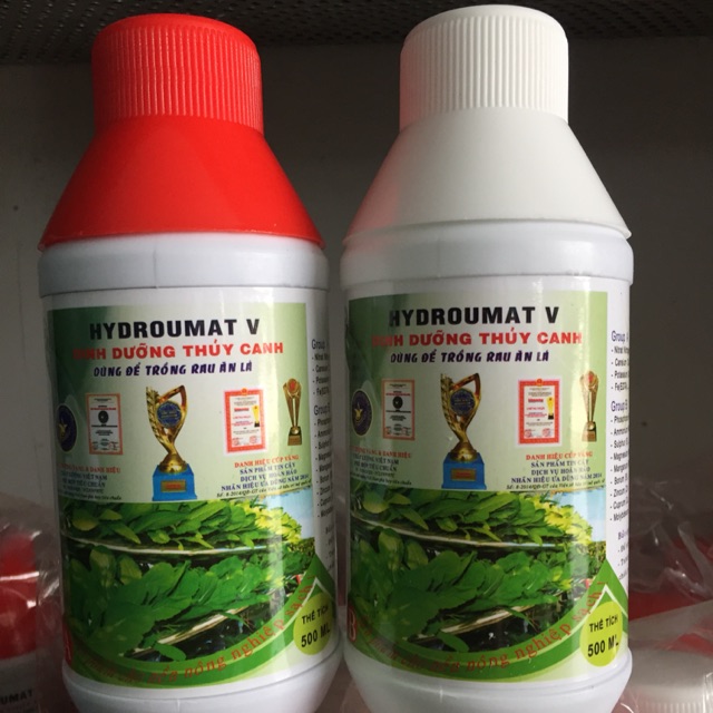 Dung dịch thủy canh - HYDROUMAT V. (Dành cho rau ăn lá 500ml)