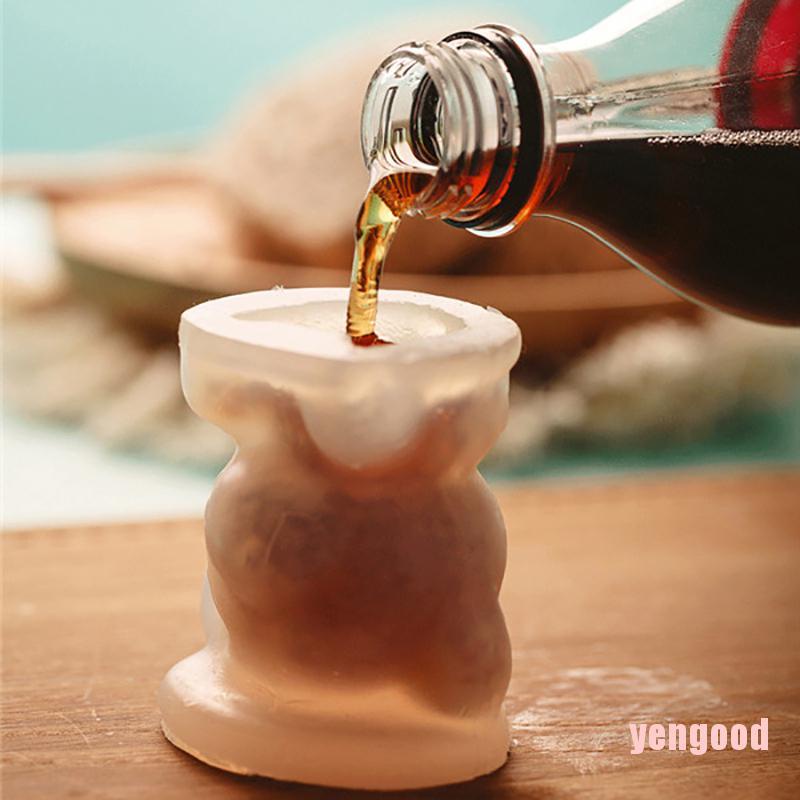 Khuôn Làm Rượu Whiskey / Cocktail Hình Gấu Nhỏ