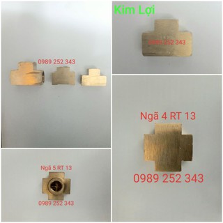 Nối T ren trong 100% đồng thau 9.6mm 13mm 17mm 21mm
