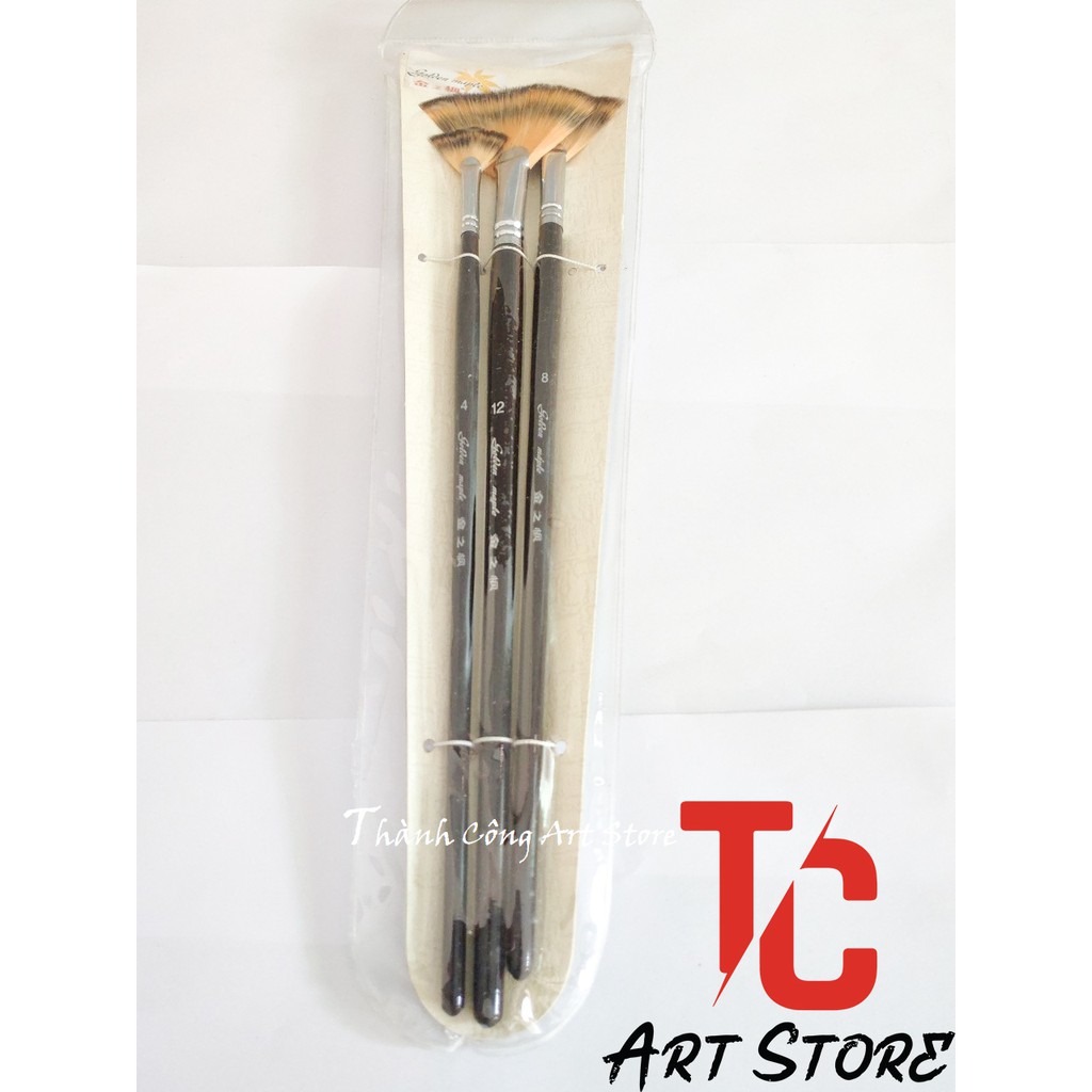 Bộ cọ quạt 3 cây Golden Maple