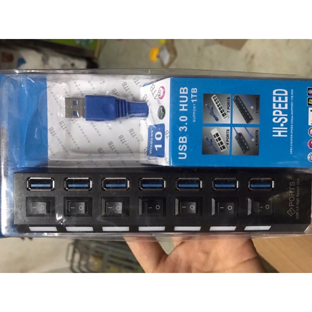 Bộ chia usb 7 cổng usb 3.0