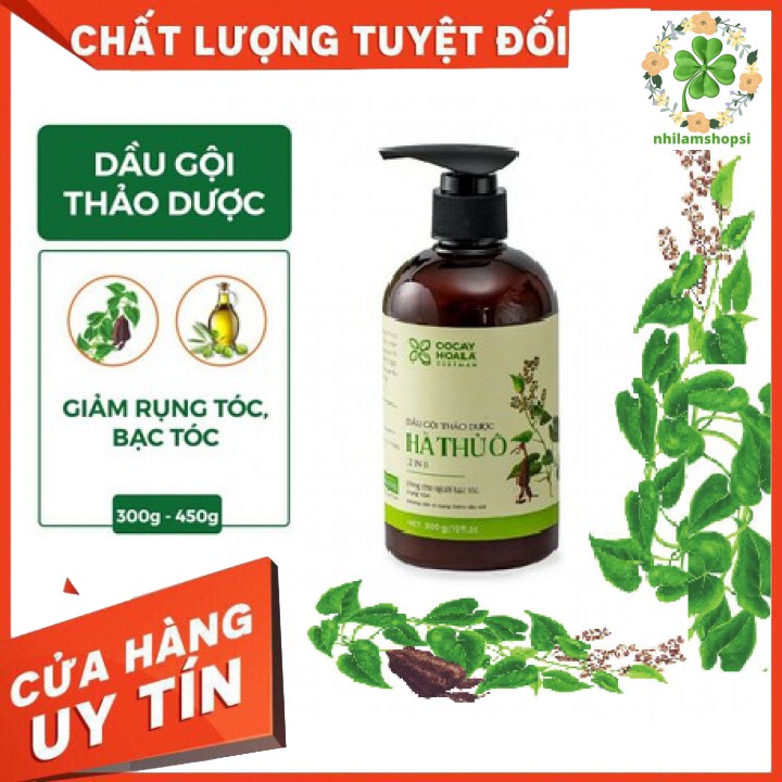 🌿Dầu gội thảo dược Hà Thủ Ô🌿 làm đen tóc, ngăn ngừa bạc tóc, giảm rụng tóc