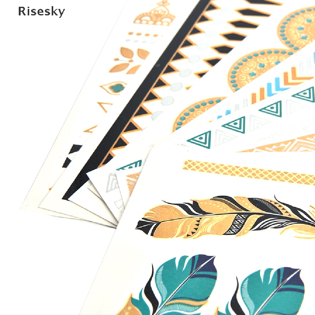 1 Miếng Dán Hình Xăm Màu Vàng Gợi Cảm Chống Thấm Nước Dễ Thương