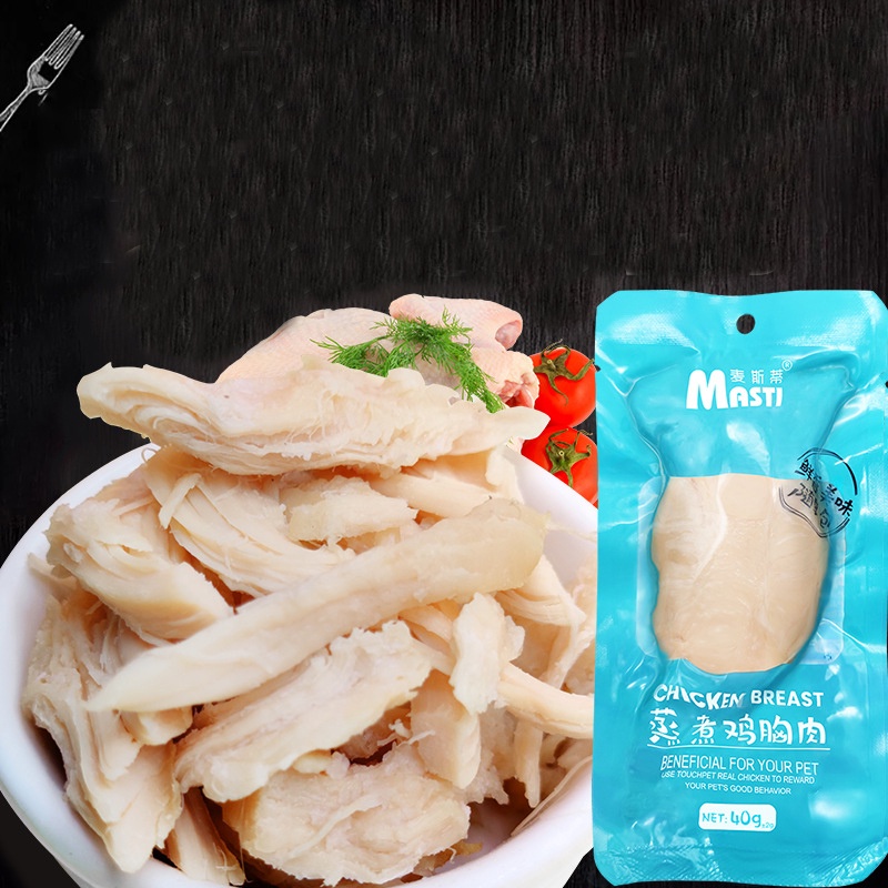 Ức gà, ức gà tươi cho chó mèo, thức ăn cho mèo_ Tặng xúc xích cho đơn hàng 49k