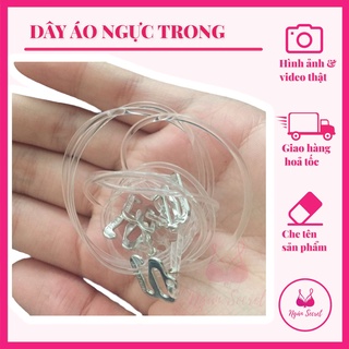Dây áo ngực trong suốt Hàn Quốc cao cấp, móc sắt chắc chắn