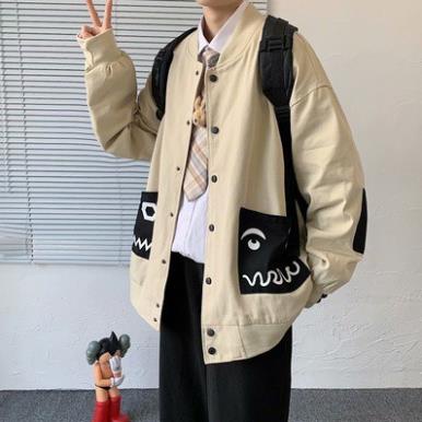 xả tết Áo khoác bomber nam bóng chày ulzzang fom rộng phong cách hip hop [ORDER]