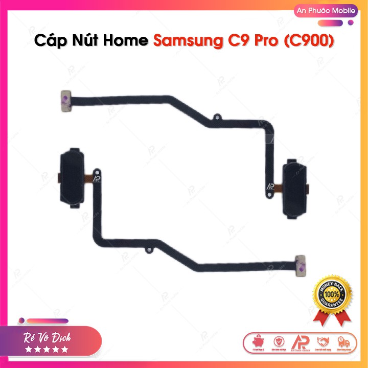 Cáp Phím Home Samsung C9 Pro / C900 Màu Đen - Dây cáp nút home điện thoại Samsung Galaxy Zin bóc máy