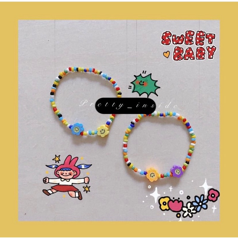 Vòng tay hoa mặt trời co giãn 🌞🌤🌈 giá rẻ giao hàng nhanh