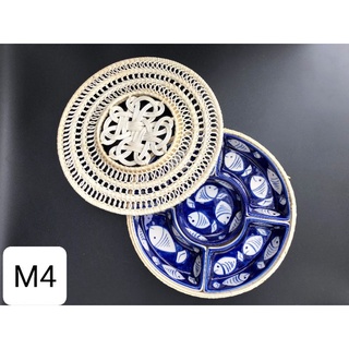 Khay mứt kẹo sứ Bát Tràng.