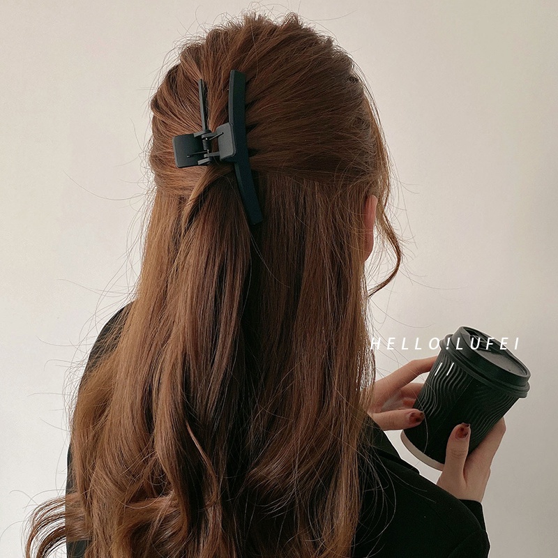 Kẹp tóc càng cua màu đen xinh xắn phong cách hàn quốc