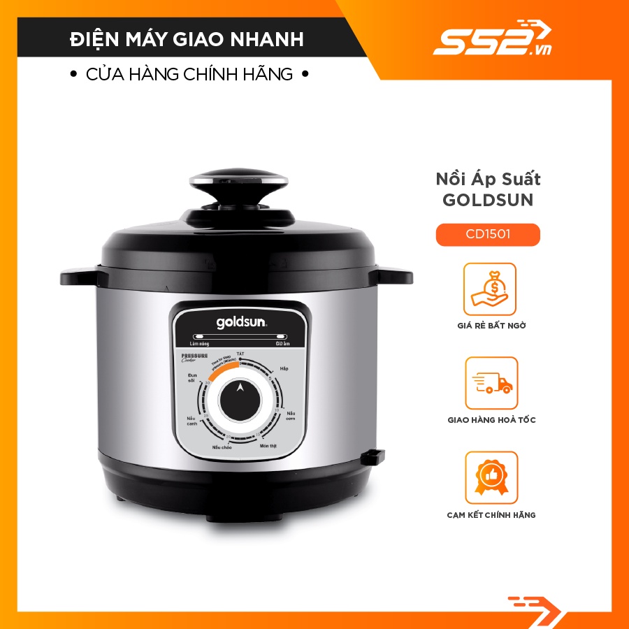 Nồi áp suất Goldsun CD1501-Bảo Hành Chính Hãng