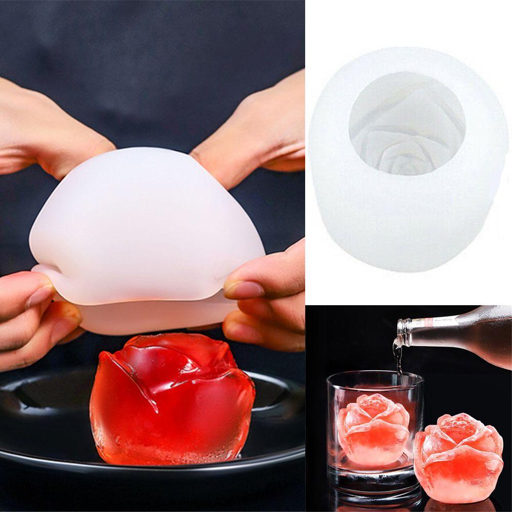 Khuôn Làm Đá Hình Hoa Hồng 3D