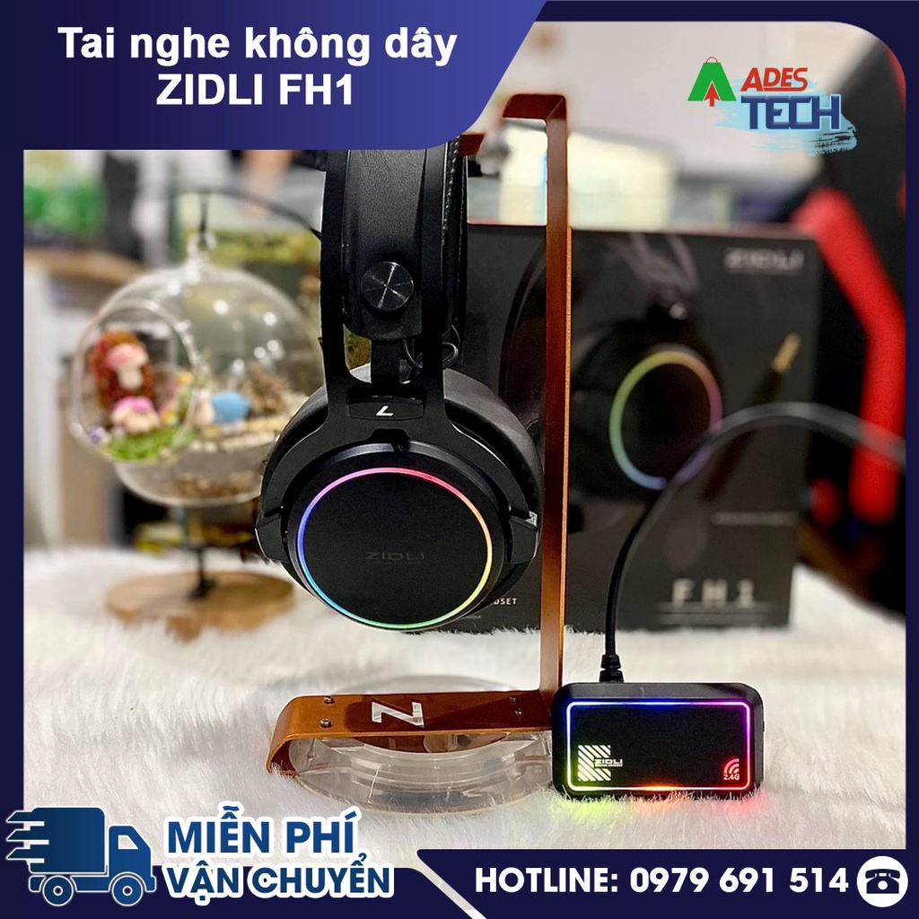 Tai Nghe Gaming Không Dây OverEar Zidli FH1 | Bảo hành Chính Hãng 12 Tháng