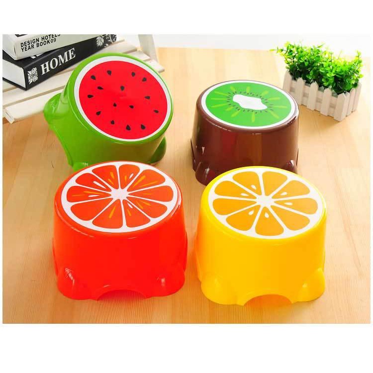 GIÁ SỈ Ghế nhựa hình trái cây nhiều màu sắc, chất liệu nhựa cao cấp, chịu lực tốt 7040