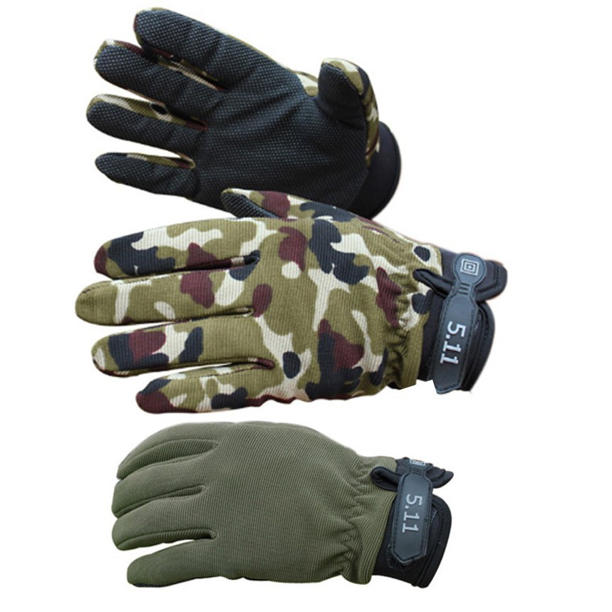 Găng tay nam, bao tay nam đi xe full ngón chống trượt, vải chống nắng, thoáng khí