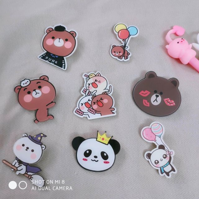 Pin cài trang trí balo siêu cute - Huy hiệu giá rẻ