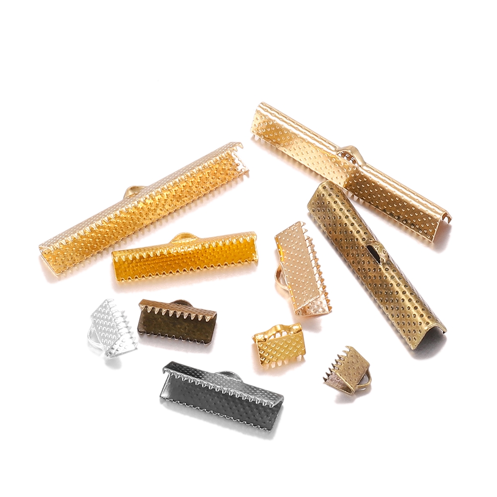 St.kunkka 50 Chiếc Bạc Cove Móc Khóa Dây Đầu Mũ Dây Ruy Băng Da Kẹp Vòng Cổ Vòng Tay Kết Nối Cho Đồ 