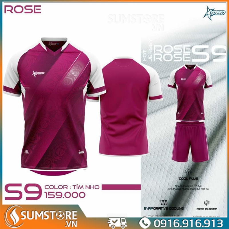 Áo Thể Thao Không Logo Xspeed S09 Rose Nhiều Màu Để Lựa