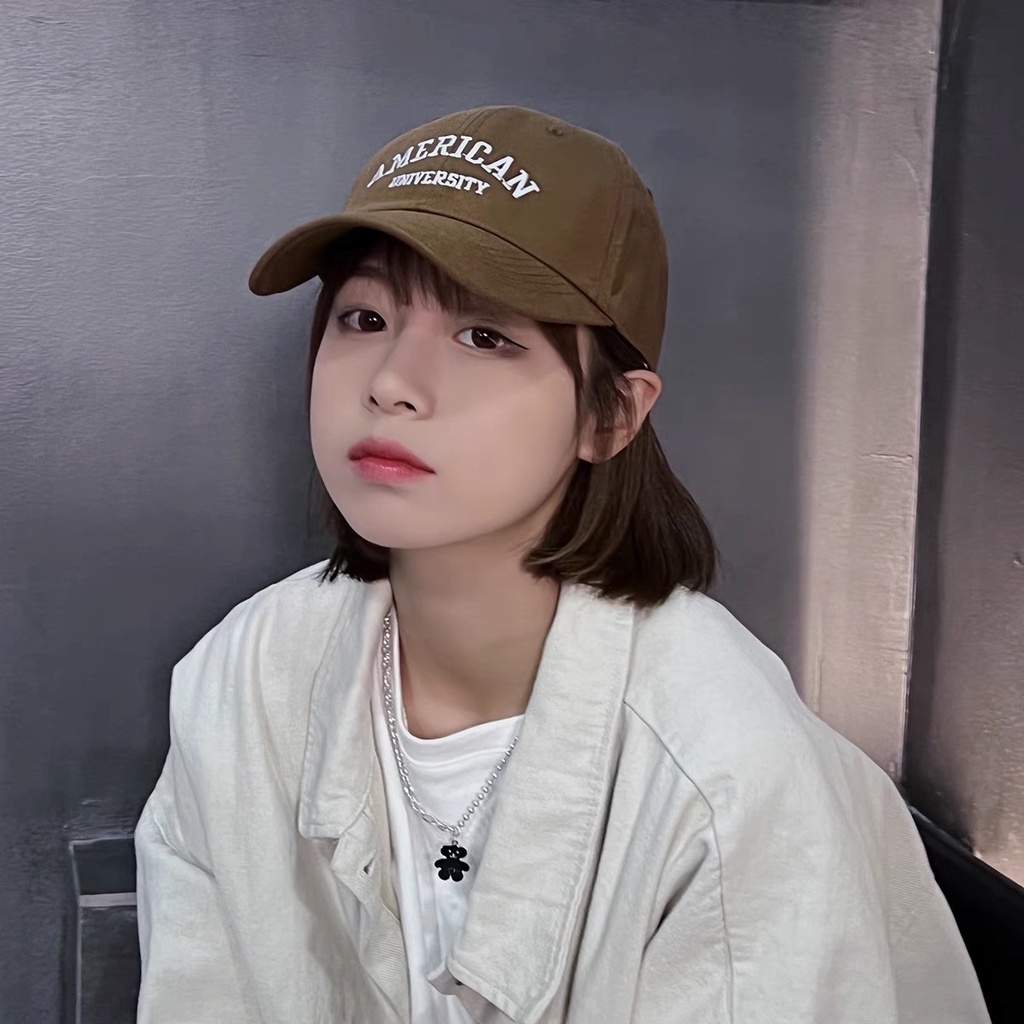 Mũ MG STUDIO thêu họa tiết chữ &quot;American University&quot;