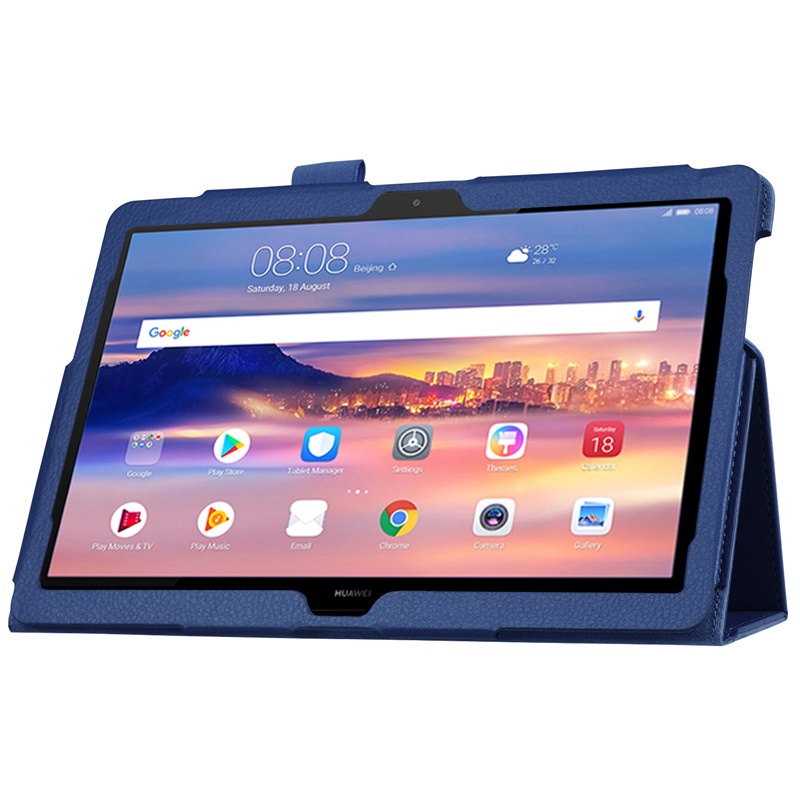 Bao da PU máy tính bảng nắp lật thông minh cho Huawei MediaPad T5 10 AGS2-L09/W09/L03 T5 10.1