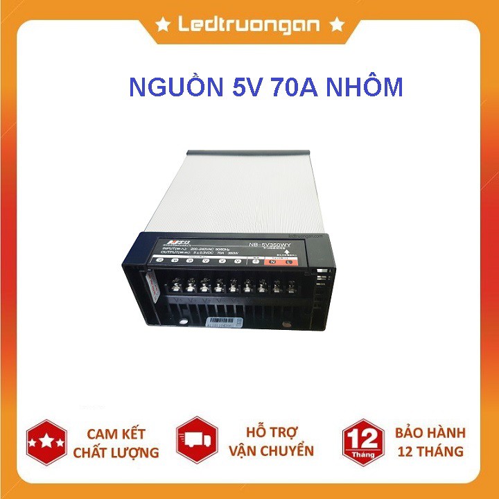 Nguồn nhôm 5V 70A chống nước