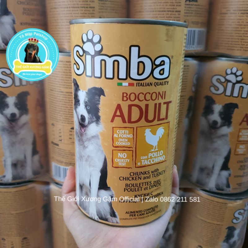 [1.23KG] PATE SIMBA CỦA HÃNG MONGE Ý LON KHỔNG LỒ 1.23KG