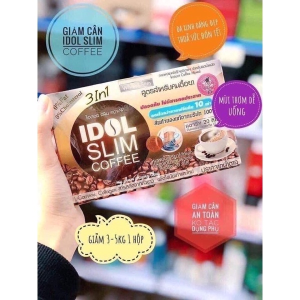 CÀ PHÊ GIẢM CÂN IDOL SLIM COFFEE 3IN1 THÁI