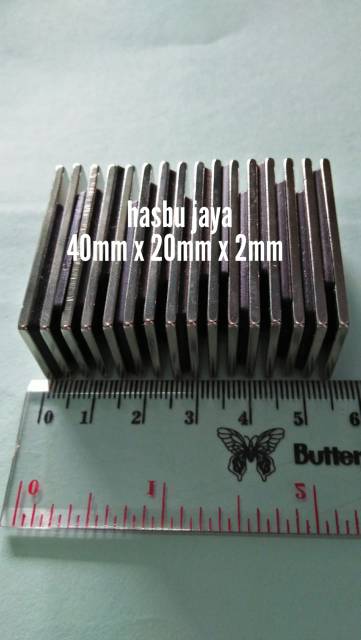 Nam Châm Hình Vuông 40x20 X 2mm / 40mm X 20mm X 2mm / 40x20 X 2mm