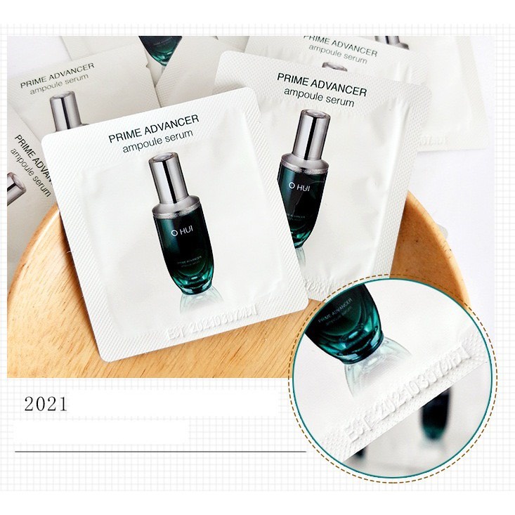 Combo 10 Gói Tinh chất chống lão hóa,xóa mờ nét nhăn,ohui PRIME ADVANCER SERUM 1ml