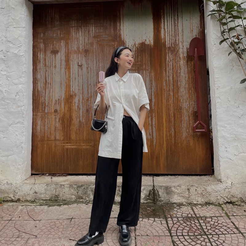 Áo sơ mi xẻ tà - Mei shirt - DELYN