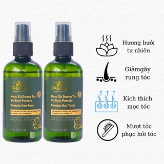 Liệu trình 2 chai Nước xịt dưỡng tóc tinh dầu bưởi Pomelo Tabaha giúp giảm rụng tóc, kích thích tóc mọc nhanh