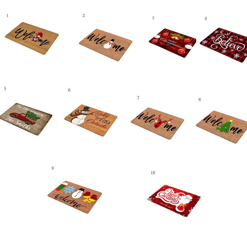 YNATURAL Thảm Trải Sàn Họa Tiết Giáng Sinh