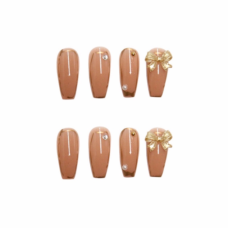 Set 24 móng giả D295, đính đá cao cấp