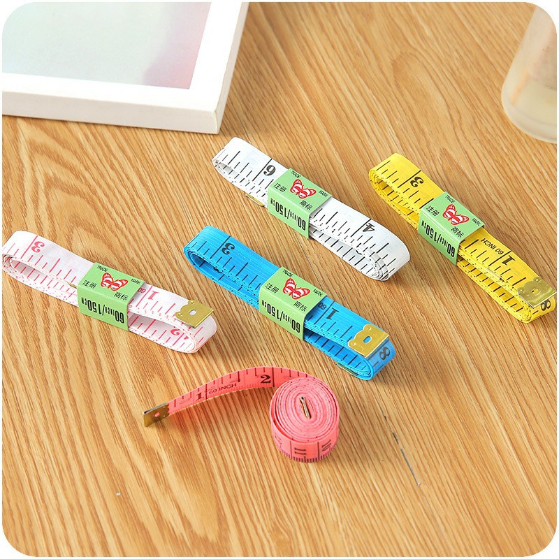 Thước Dây Do 1,5m | Thước Đo Vòng Eo, Thước Thợ May - Chiều Cao | Nhiều Màu Sắc Bền Đẹp