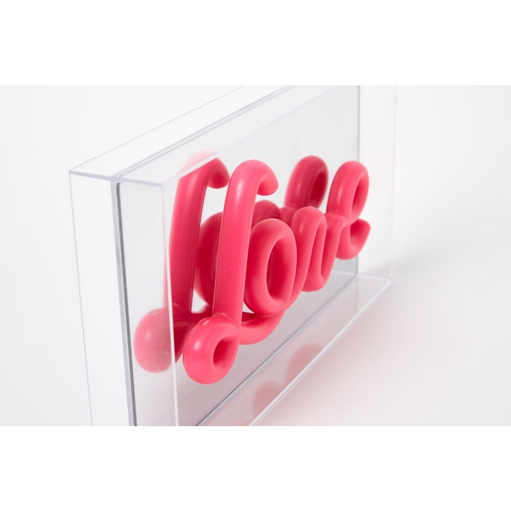 Đèn Neon ARTBOX Hàn Quốc Hình Chữ Love Màu Hồng