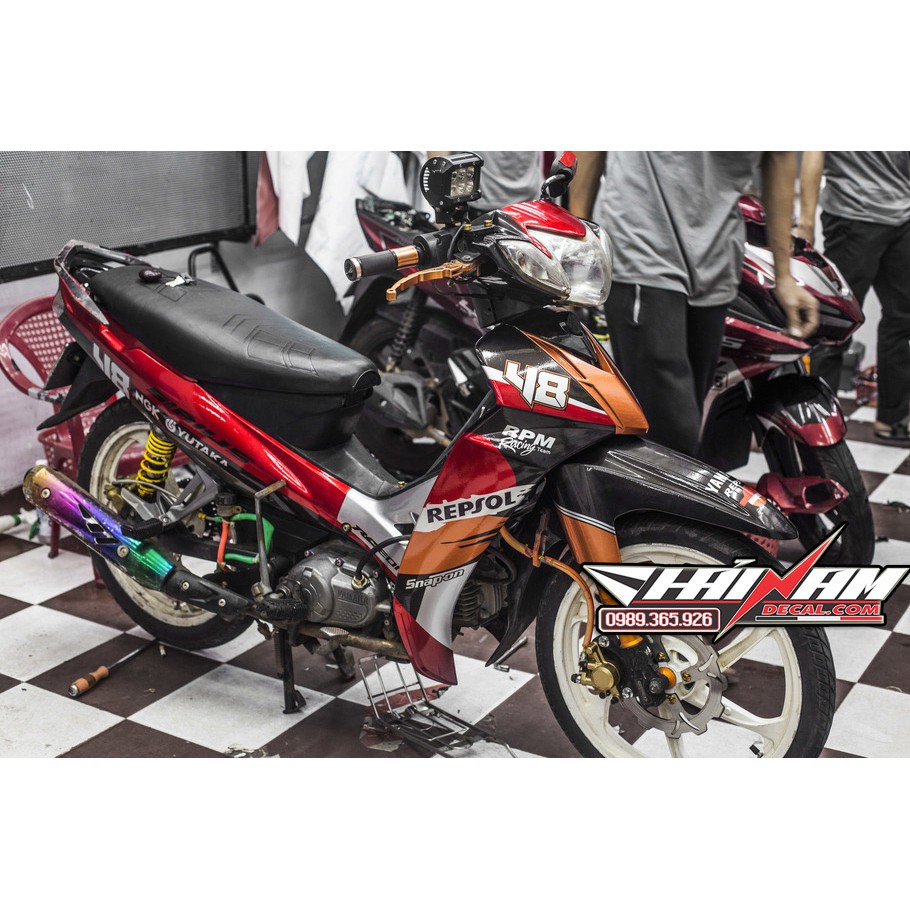 Tem Trùm Sirius Đỏ Cam Repsol