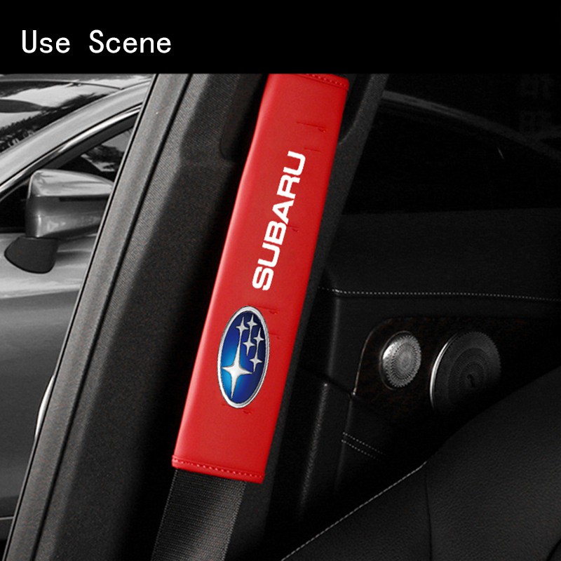 Đệm Bọc Dây Đai An Toàn Bằng Da Cho Subaru Xv Forester Brz Wrx Sti Levorg Outback