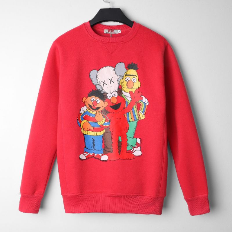 [Mã SR101512 giảm 25% đơn 50K] Áo Sweater Vải Nỉ Thu Đông Cotton 100% , Form Hình In Unisex - 3bros Quần Áo Xuất Khẩu | BigBuy360 - bigbuy360.vn