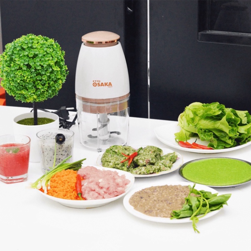 Máy Xay Đa Năng OSAKA Nắp Đồng, Xay Sinh Tố, Xay Thịt, Xay Mọi Loại Thực Phẩm, Nhỏ Gọn, Mạnh Mẽ, Tiện Dụng