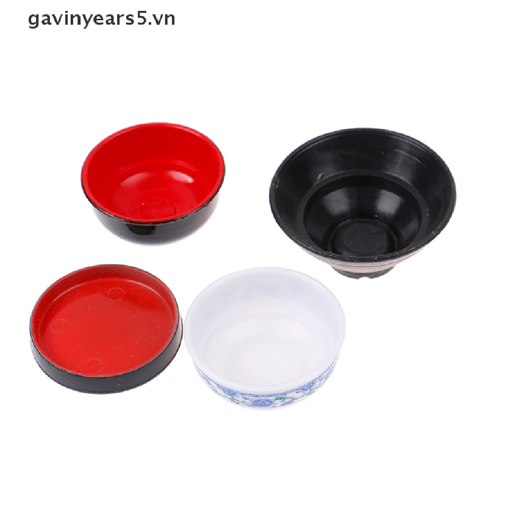 Set 3 Khay Đựng Thức Ăn Đồ Chơi Mini Màu Trắng Cho Nhà Búp Bê