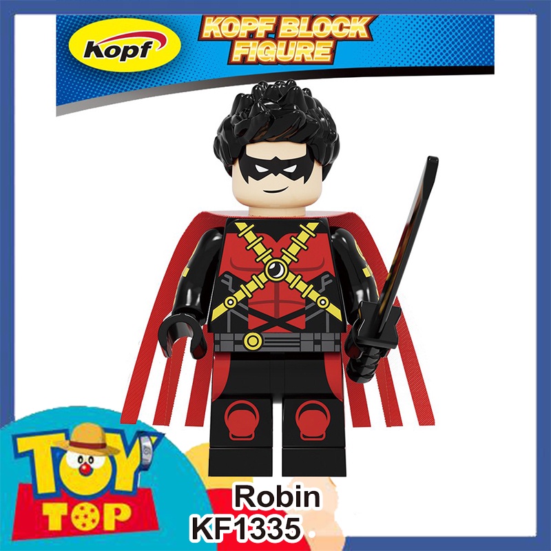 Đồ chơi lắp ráp mini nhân vật Batman người dơi Ironman người sắt Superman xếp hình Kopf KF6115