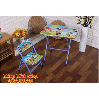 Bộ bàn học gấp gọn cho bé