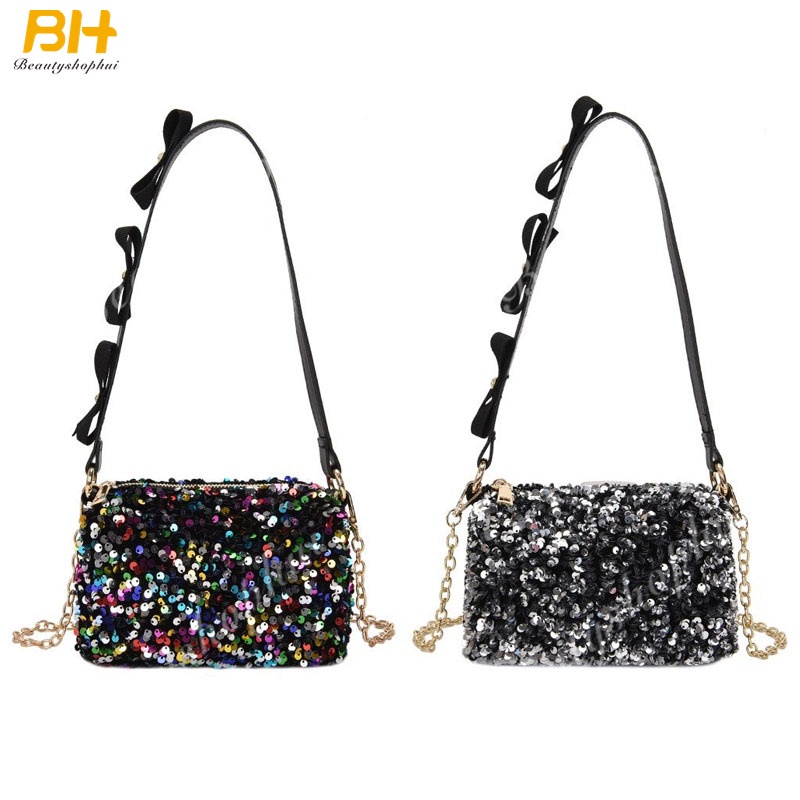 Túi Xách Đeo Vai / Kẹp Nách Đính Kim Sa Nhiều Màu Mới 2022 Cho Nữ
