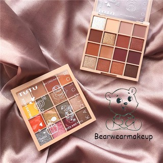 Bảng mắt 16 màu TUTU KAQI COLOR Cam Đào Trung Tính