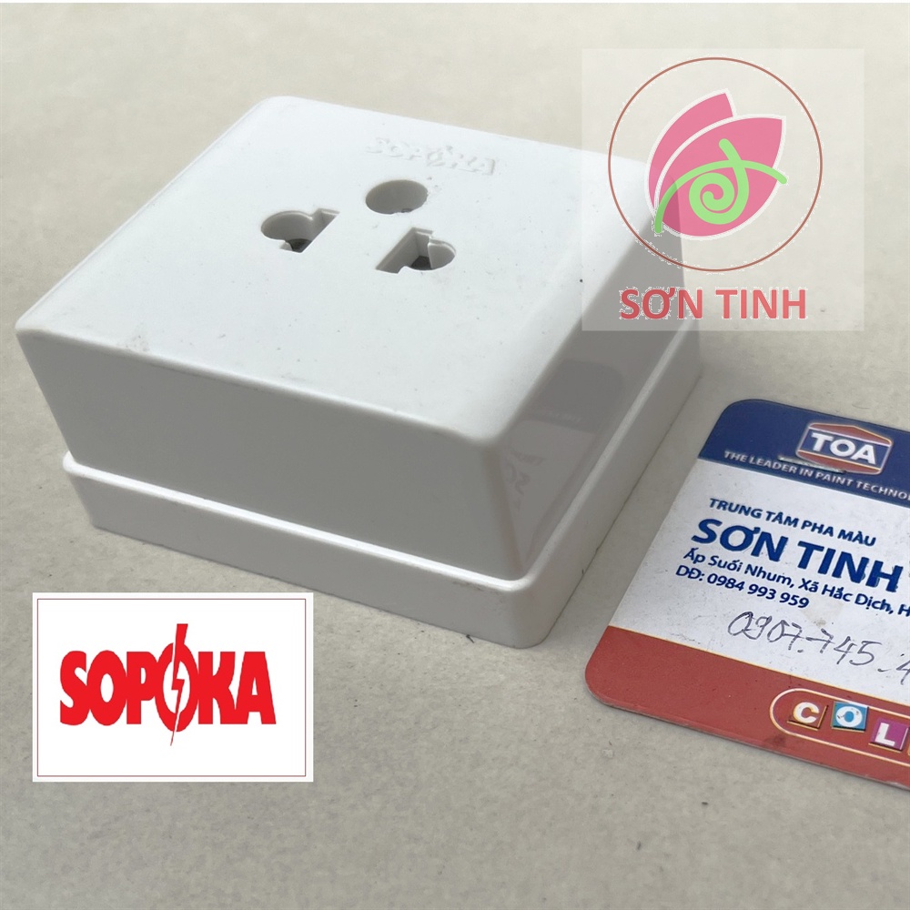 Ổ CẮM NỔI ĐƠN/ 1 Ổ CẮM CHỐNG CHÁY SOPOKA E17