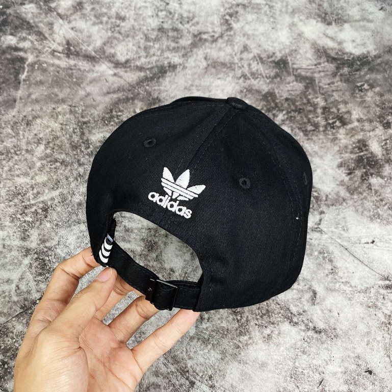 Mũ/Nón Lưỡi Trai Split Trefoil Strap-Black HAT Black EW7959 H60