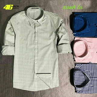 Áo sơ mi nam caro dài tay xuất khẩu cao cấp MFM394